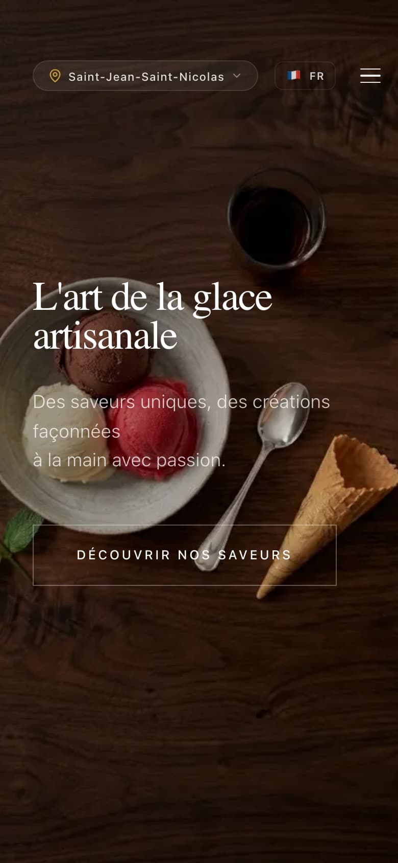 Le site M'Ice sur mobile